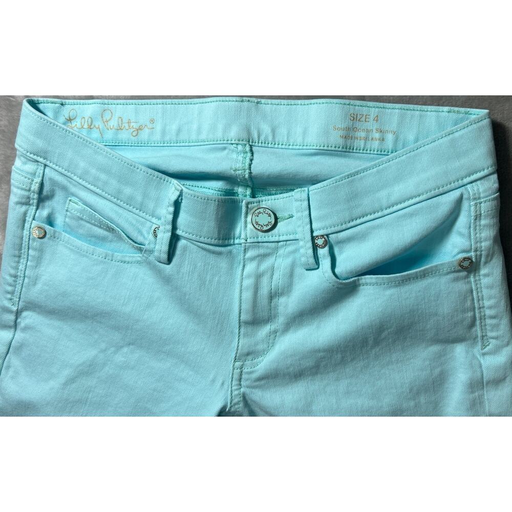 Lilly Pulitzer South Ocean Skinny Jeans Women’s Size 4 Denim Stretch - Picture 8 of 12